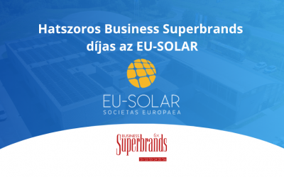 Hatodik alkalommal lett Superbrands díjas az EU-SOLAR SE